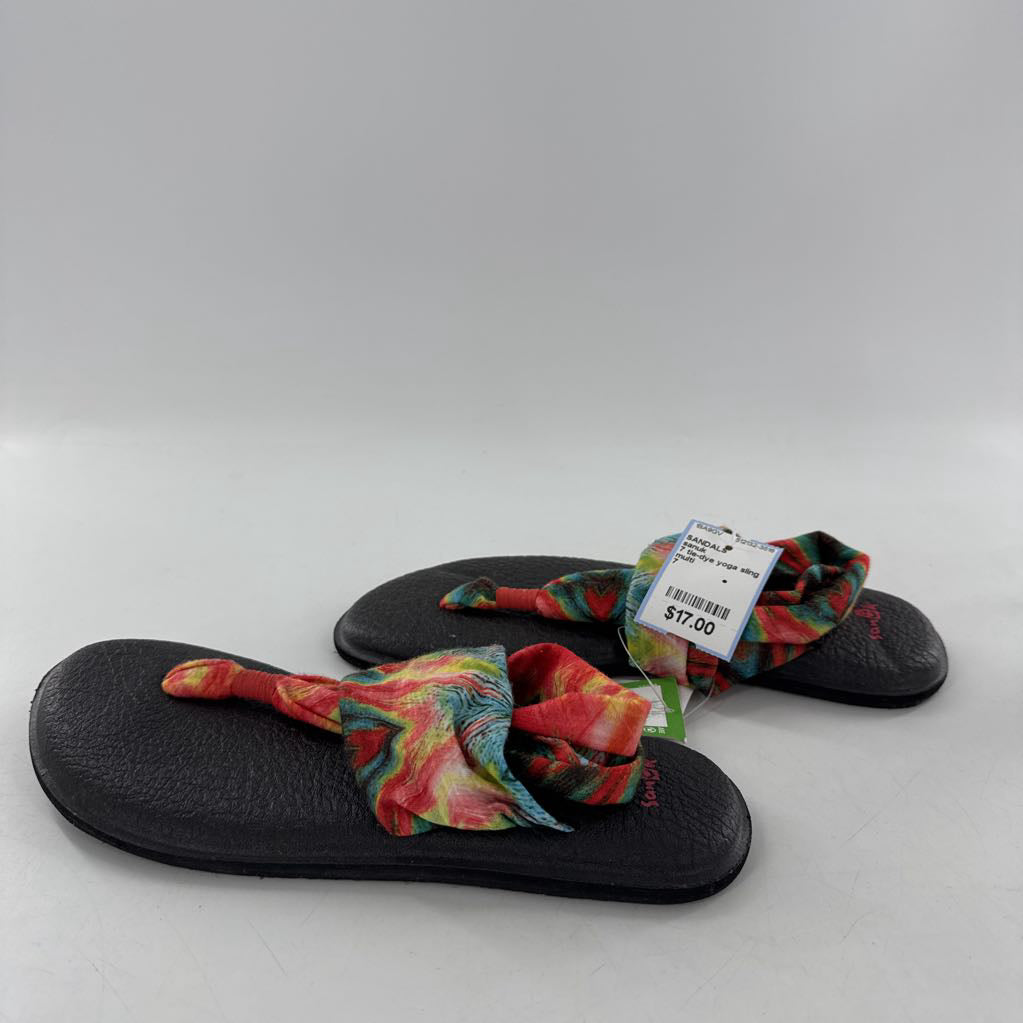 7 tie-dye yoga sling sandal