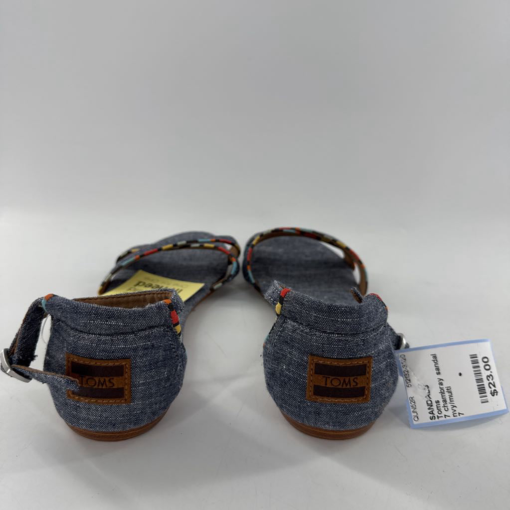 7 chambray sandal