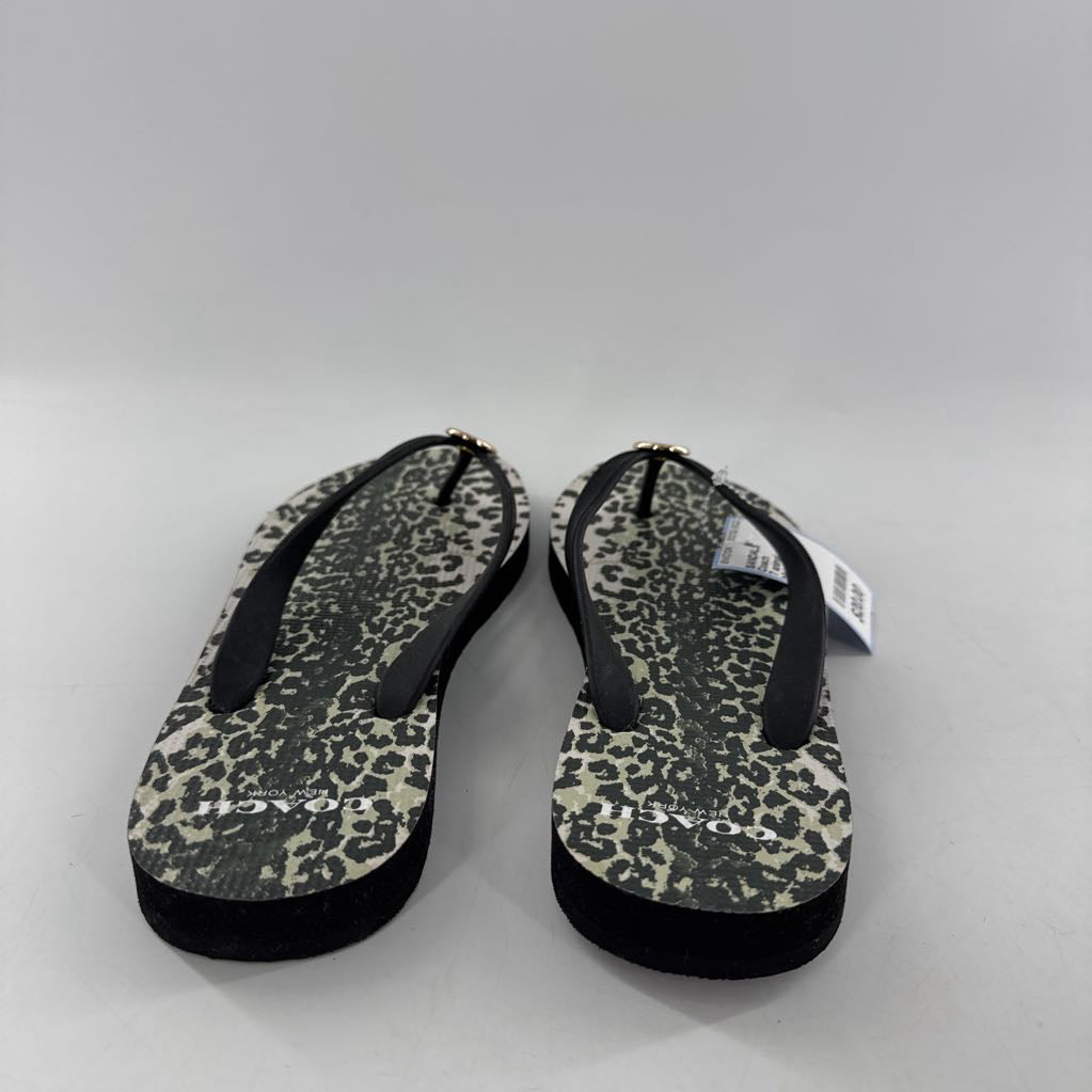 7 animal print flip-flops