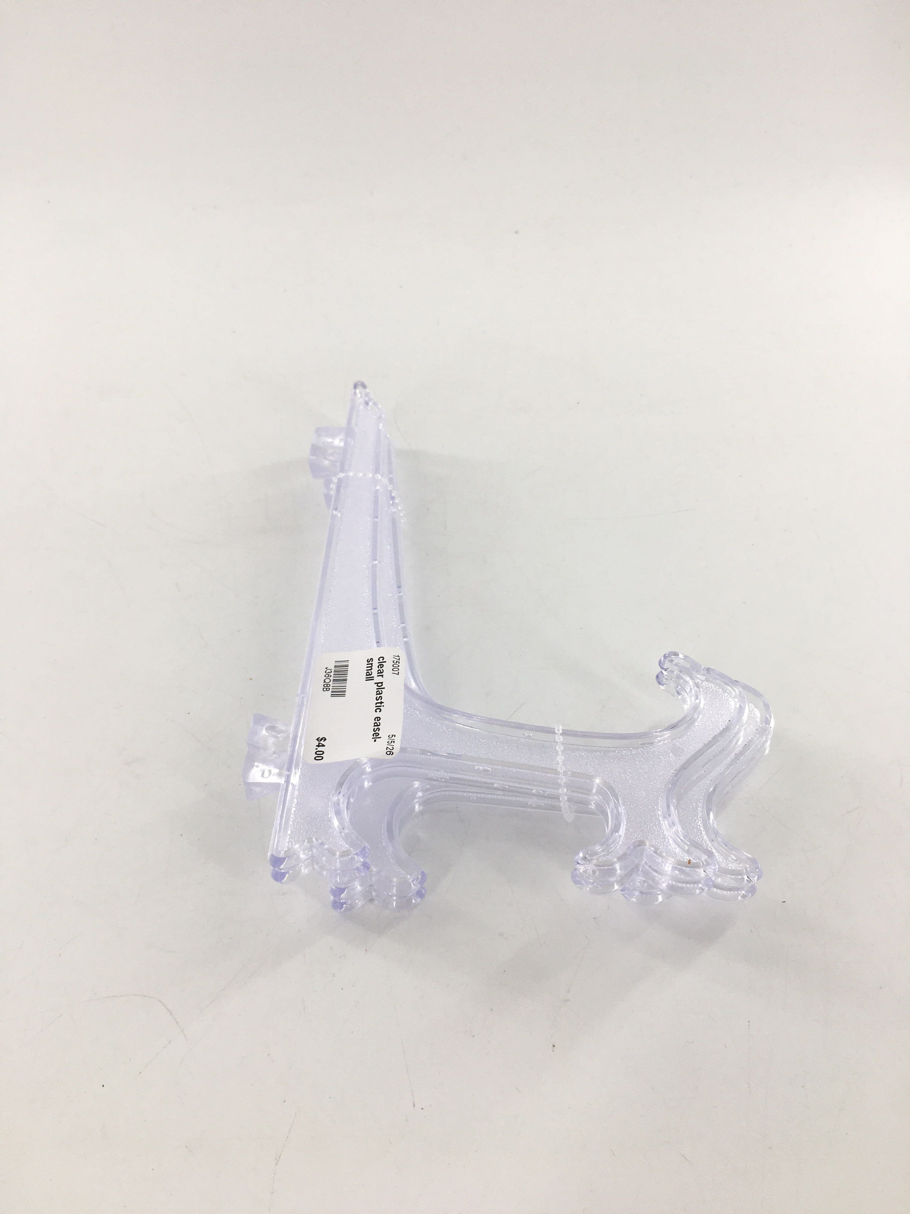 2 pk clear plastic easel-small