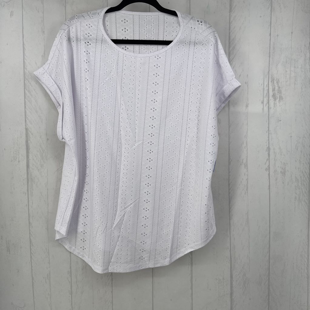 2XL eyelet s/s top