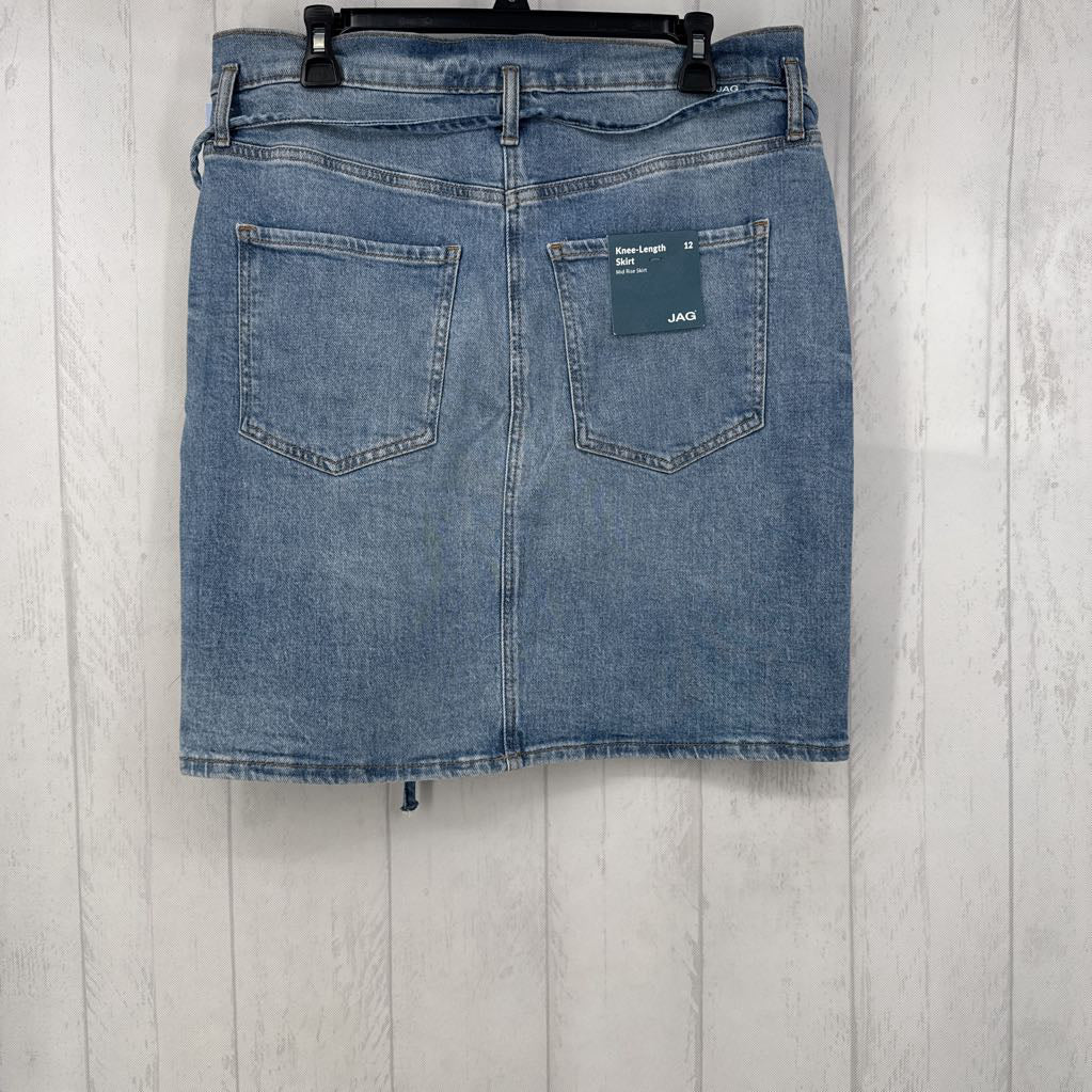 R58 12 knee length jean skirt