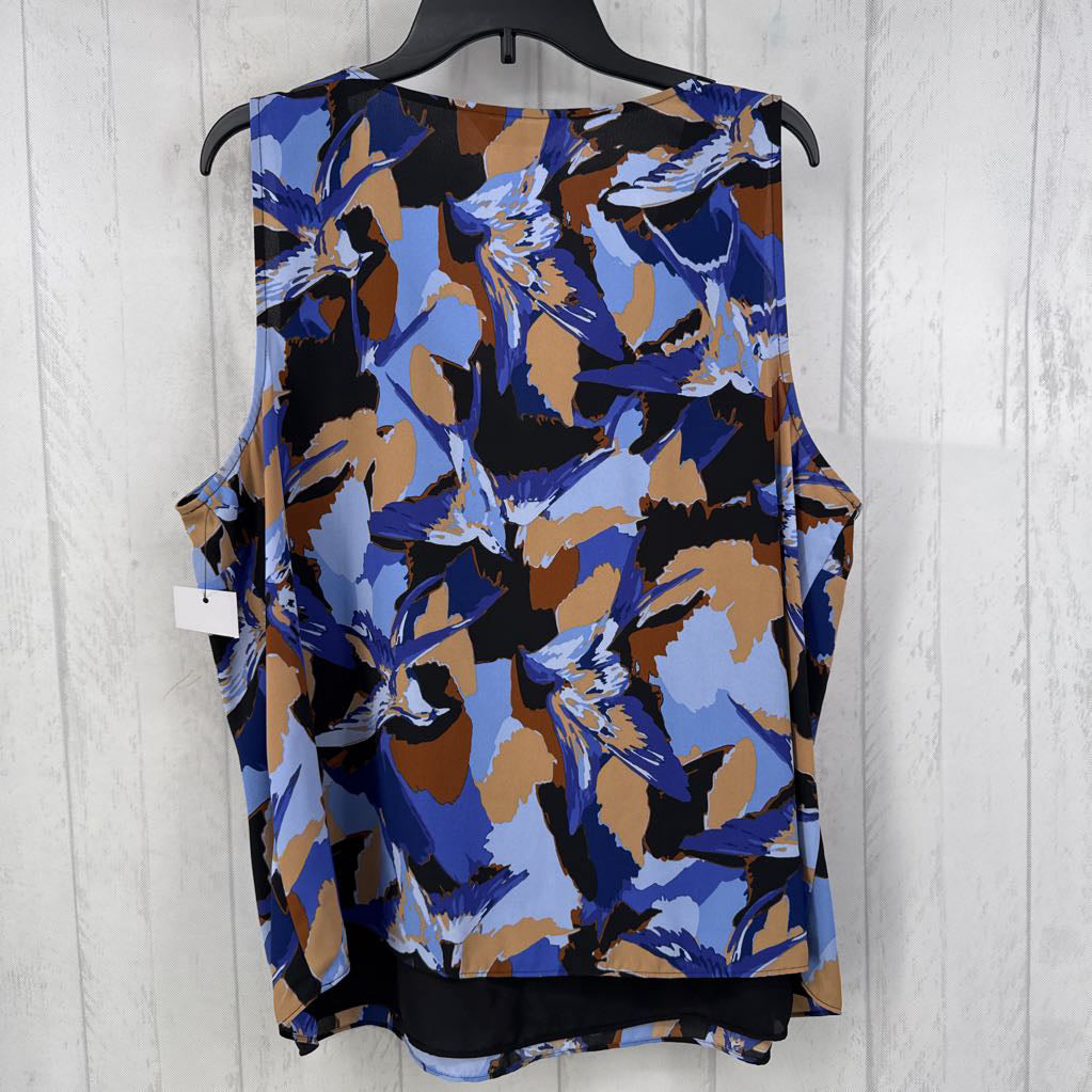 1X printed v-neck tank