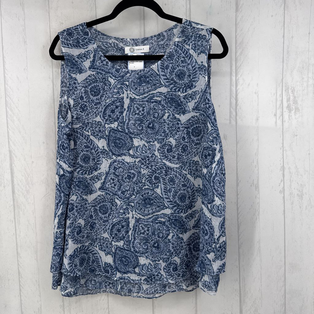 L paisley print tank