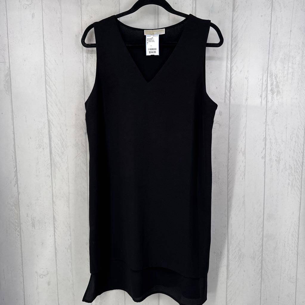 L v-neck slvls shiftdress