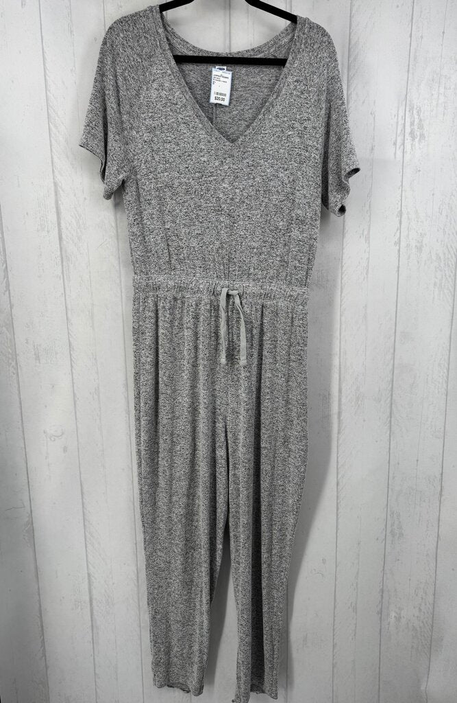 M marled v-neck s/s jumpsuit