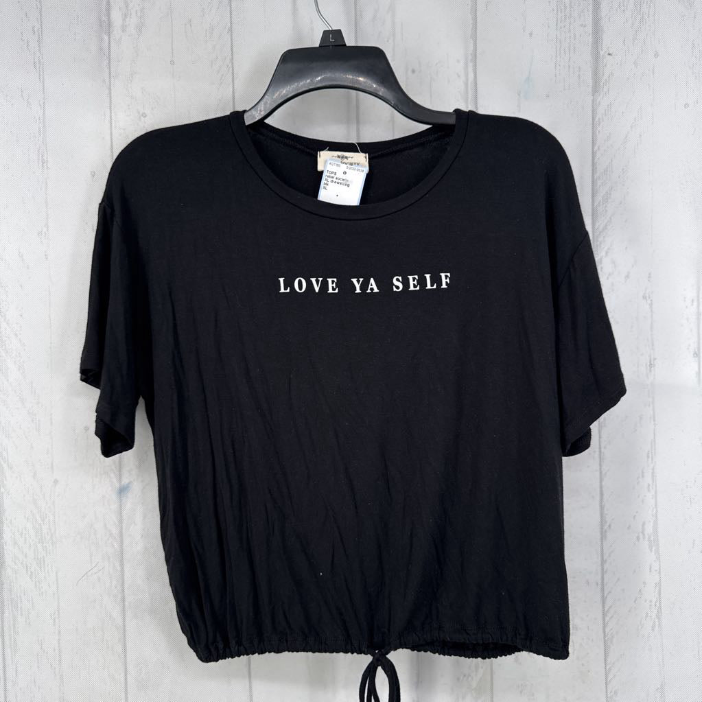 XL drawstring waist s/s tee-love ya self