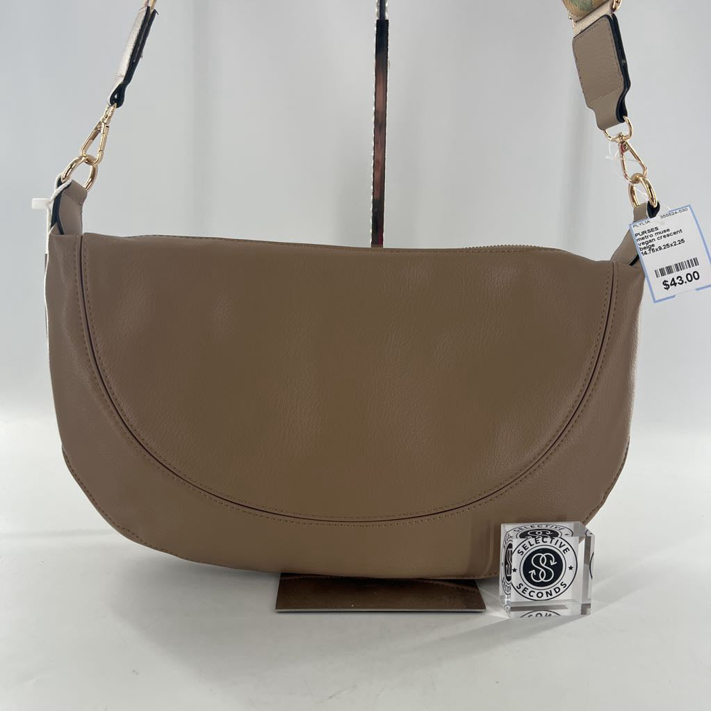 vegan crescent hobo crossbody