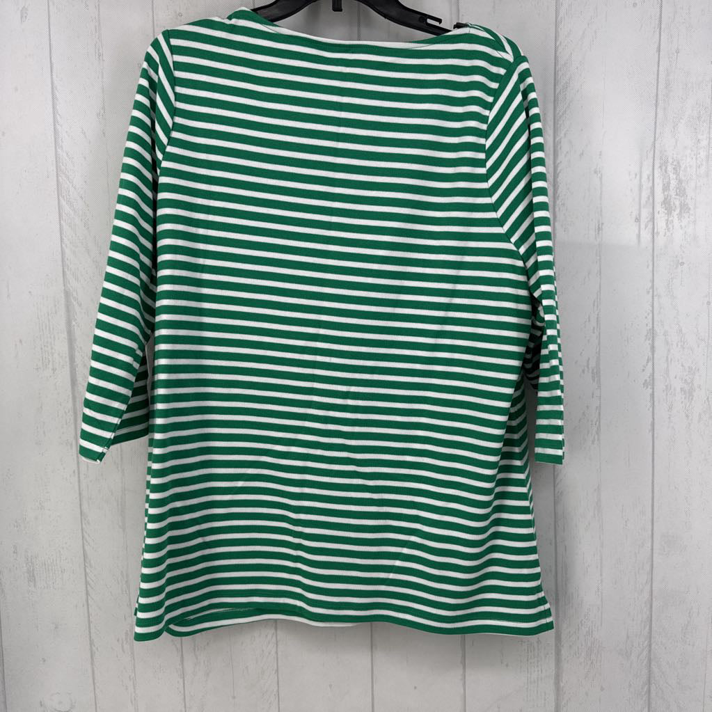 1X striped 3/4 slv tee