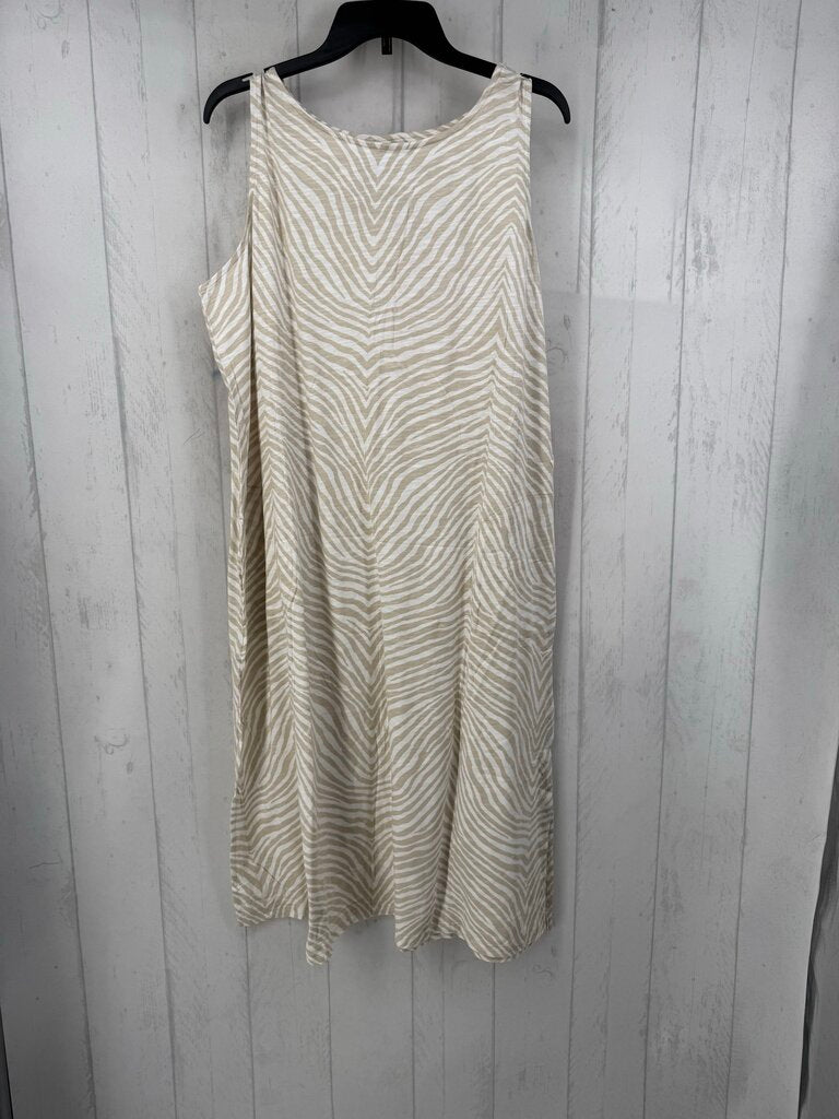 1XP zebra print slvls dress