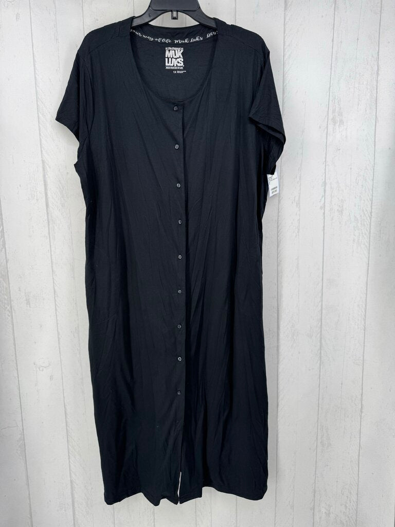 1X button down s/s dress
