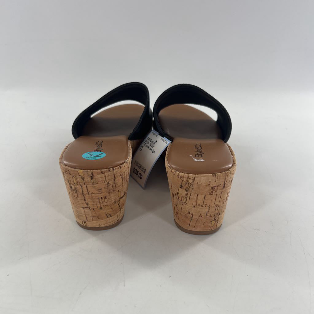 7.5 cork wedge heel sandal
