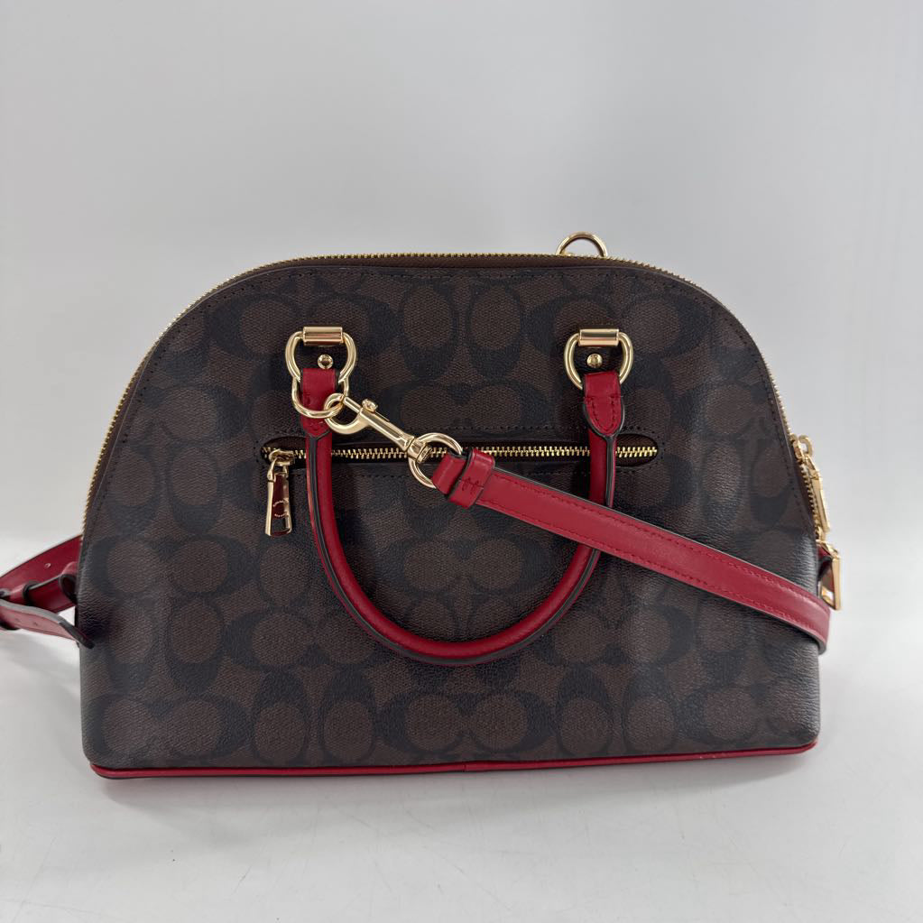signature logo dome satchel