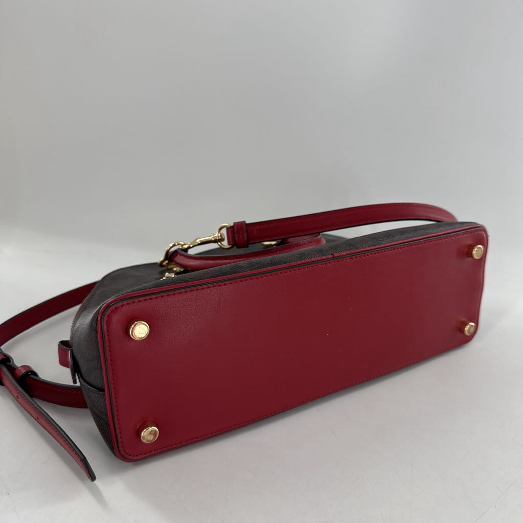 signature logo dome satchel
