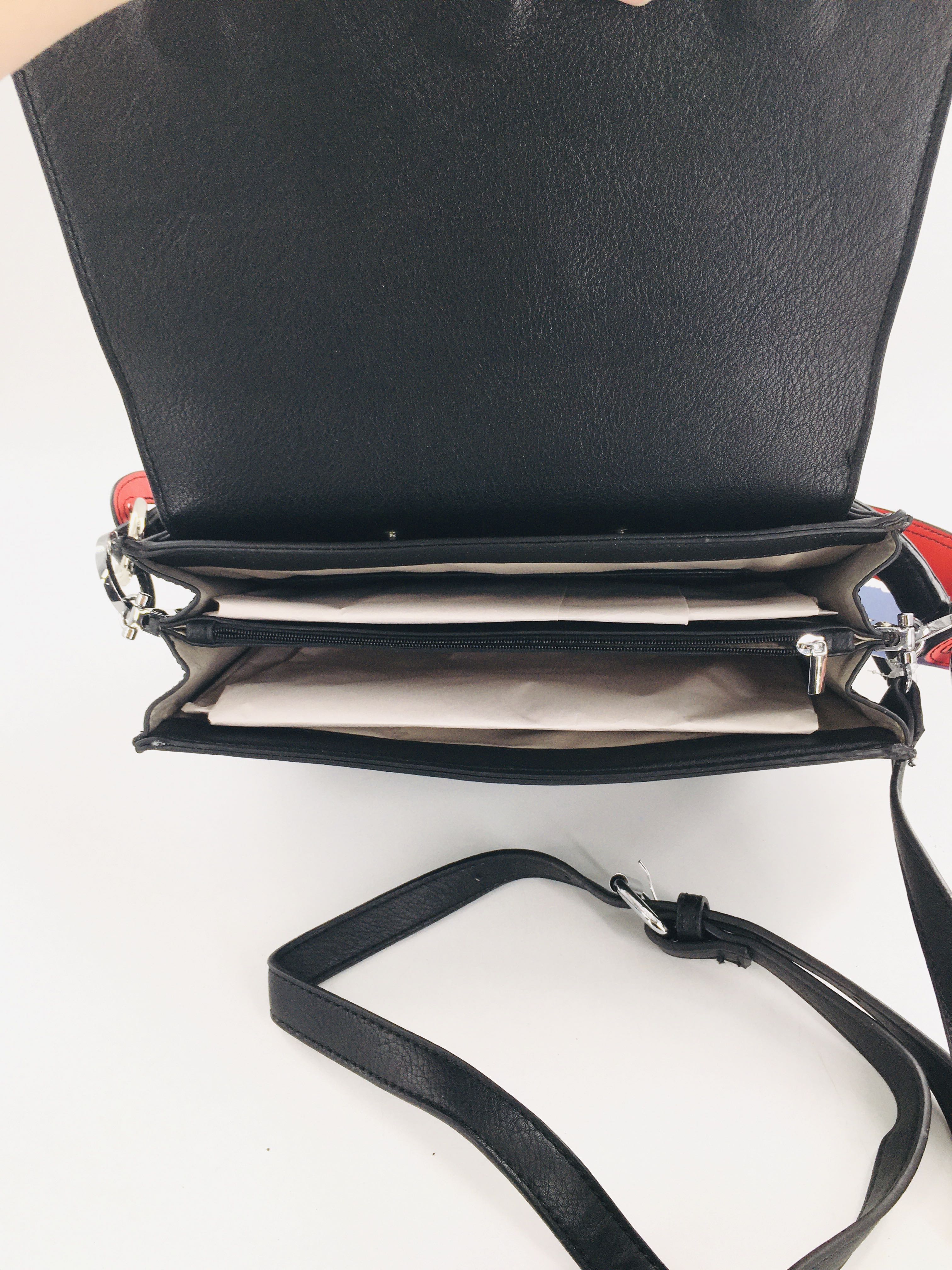 5pc interchangeable front flap/strap crossbody
