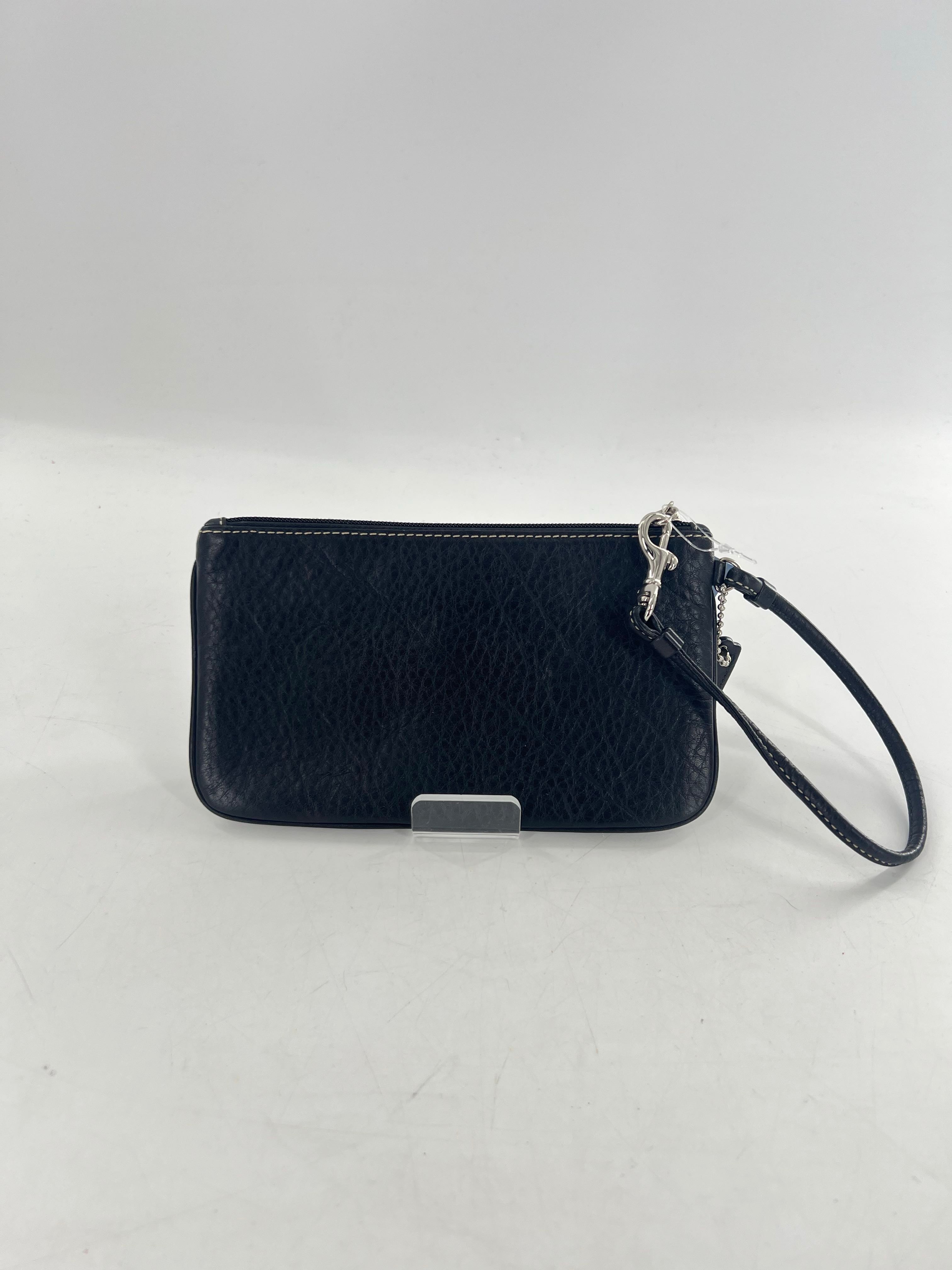 pebbled flap wristlet