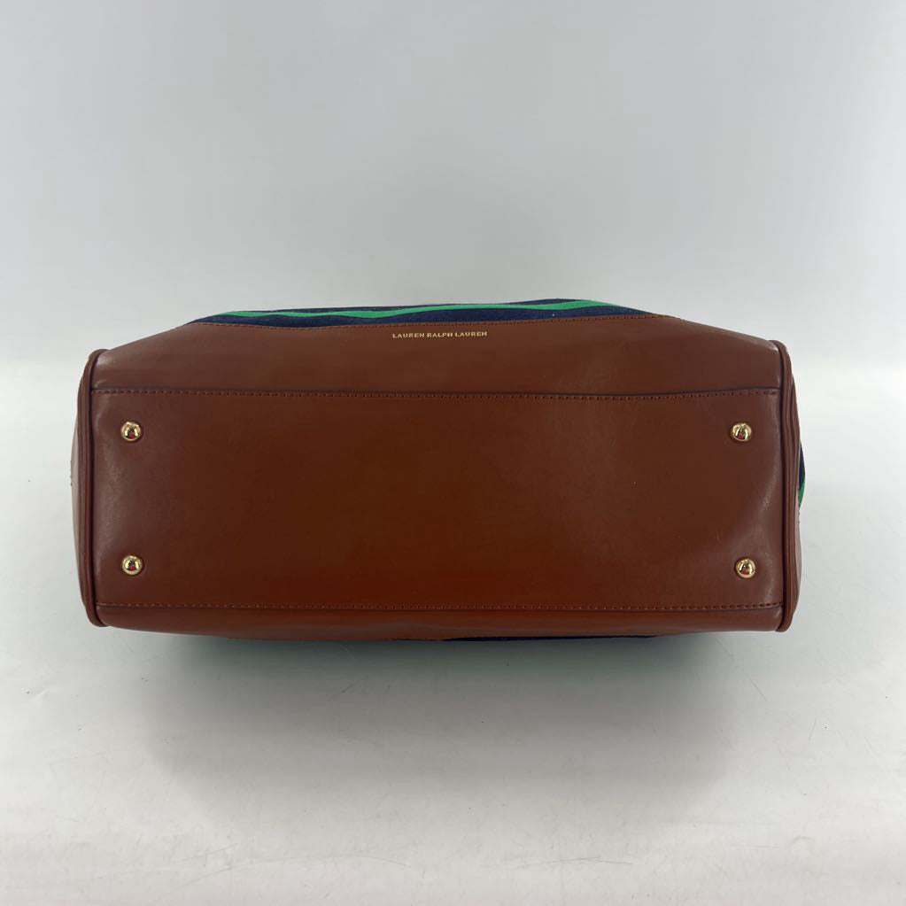 canvas striped tote bag