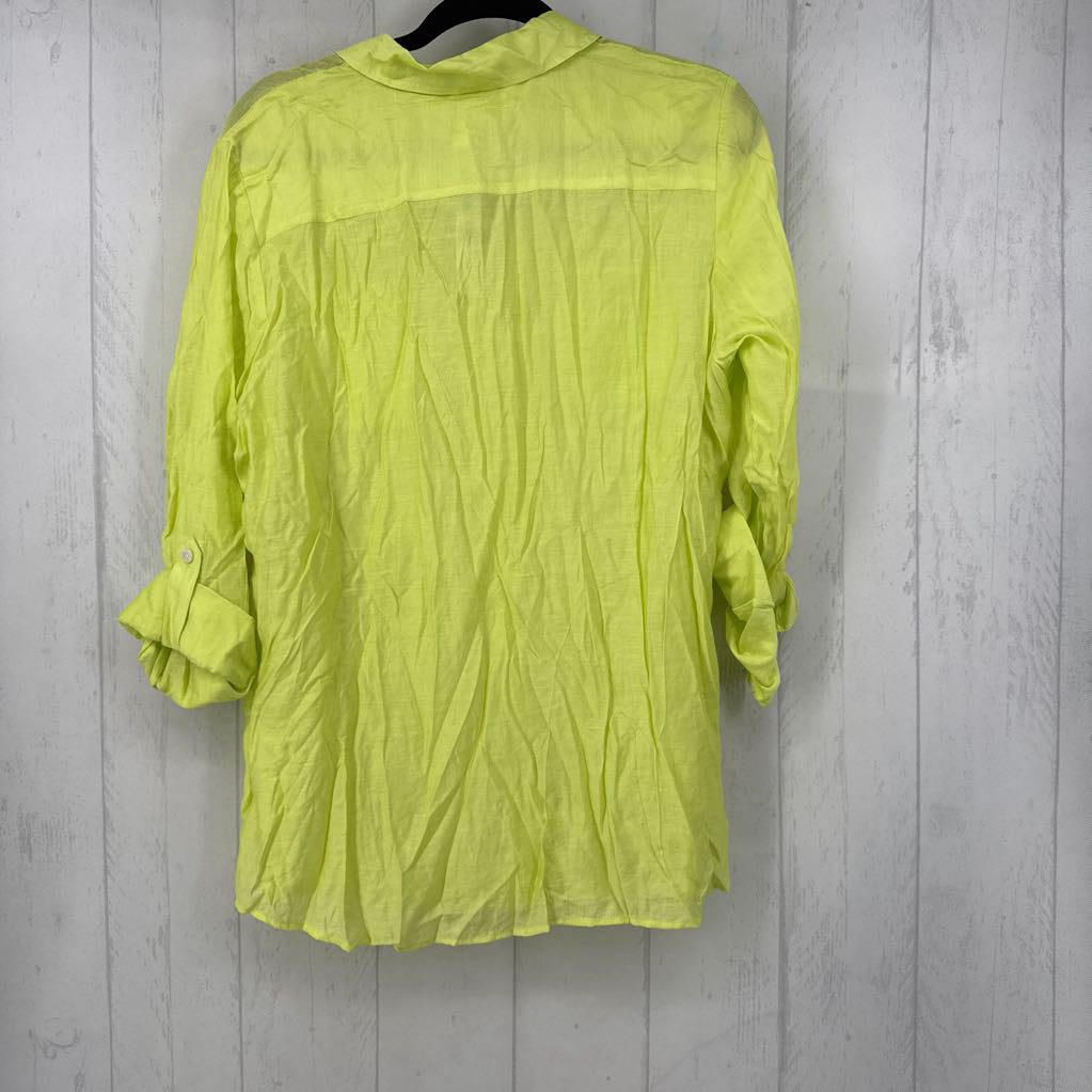L button down tab slv top