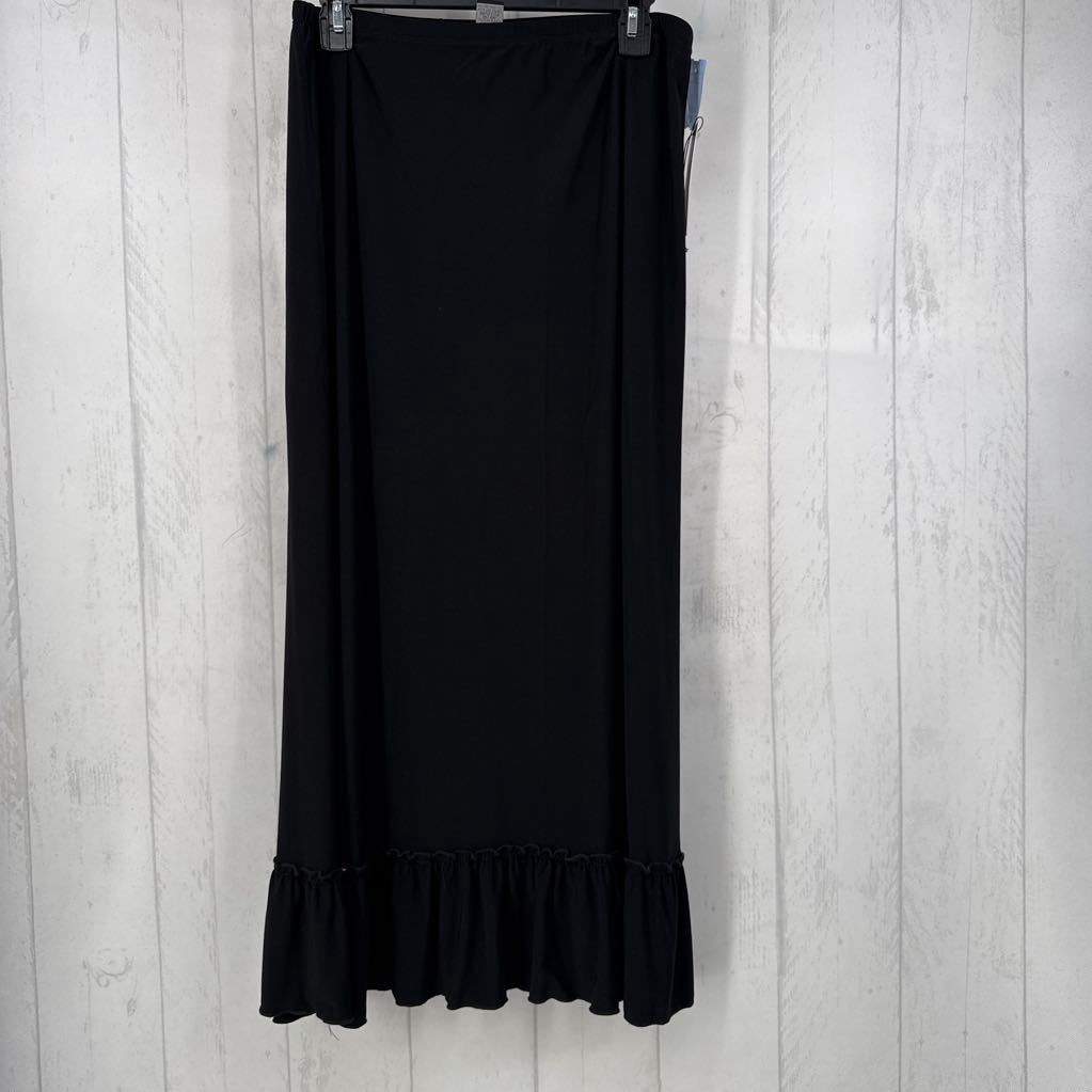 L pull-on ruffle hem skirt