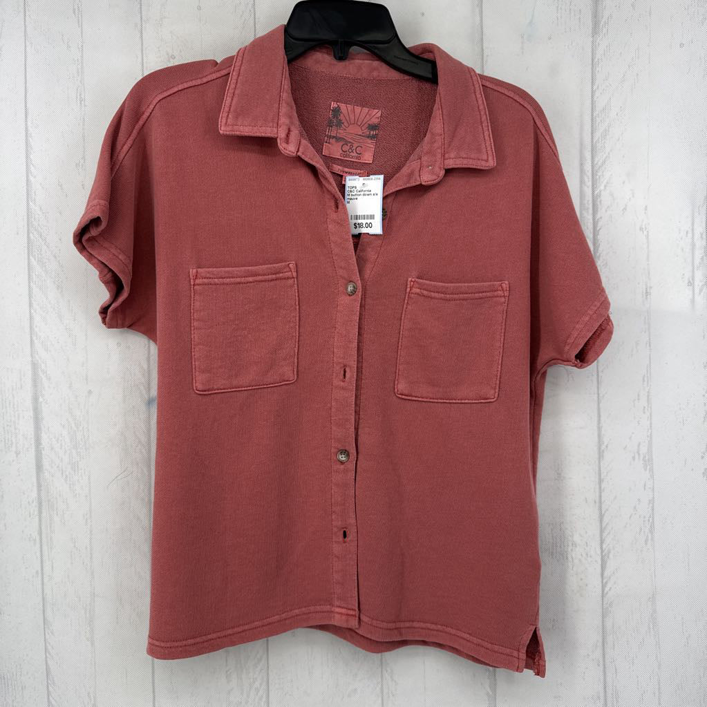 M button down s/s top
