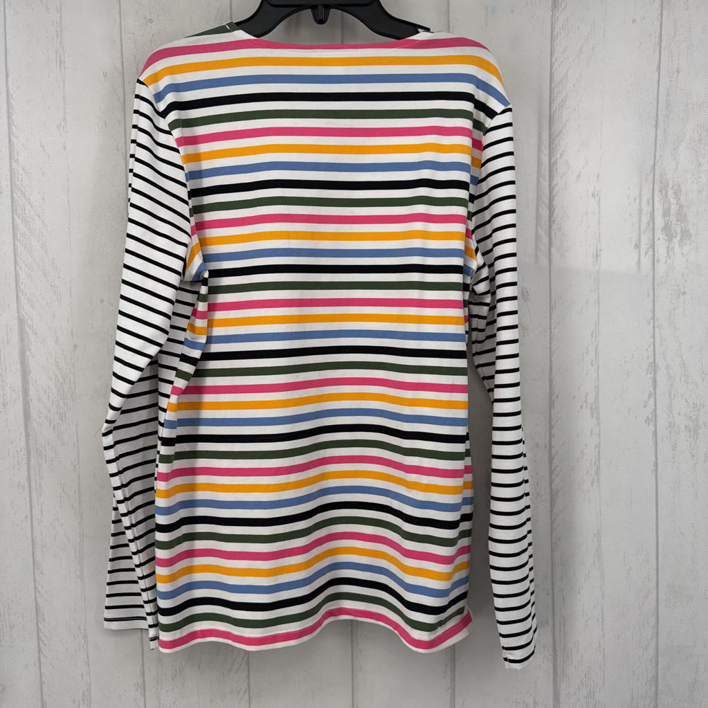 M striped l/s top