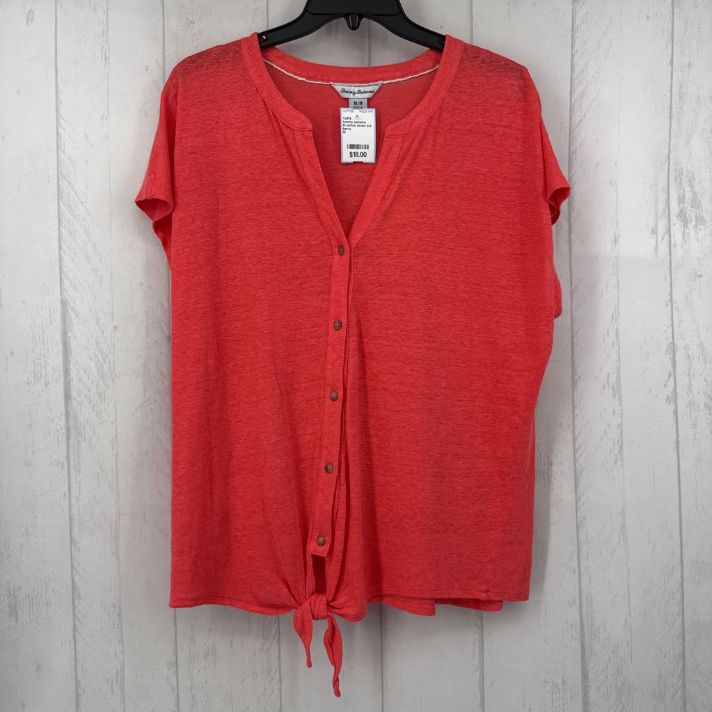 M button down s/s top