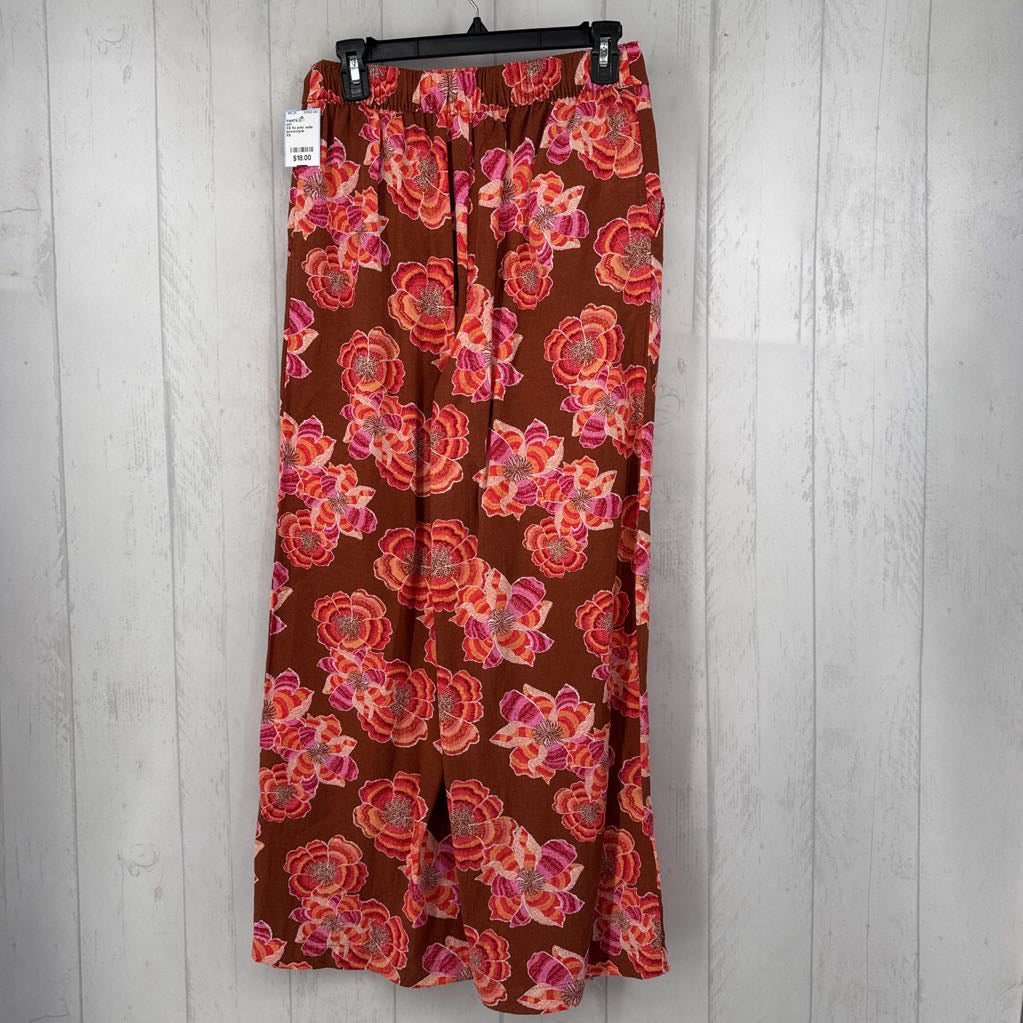 XS flo print wide leg pant
