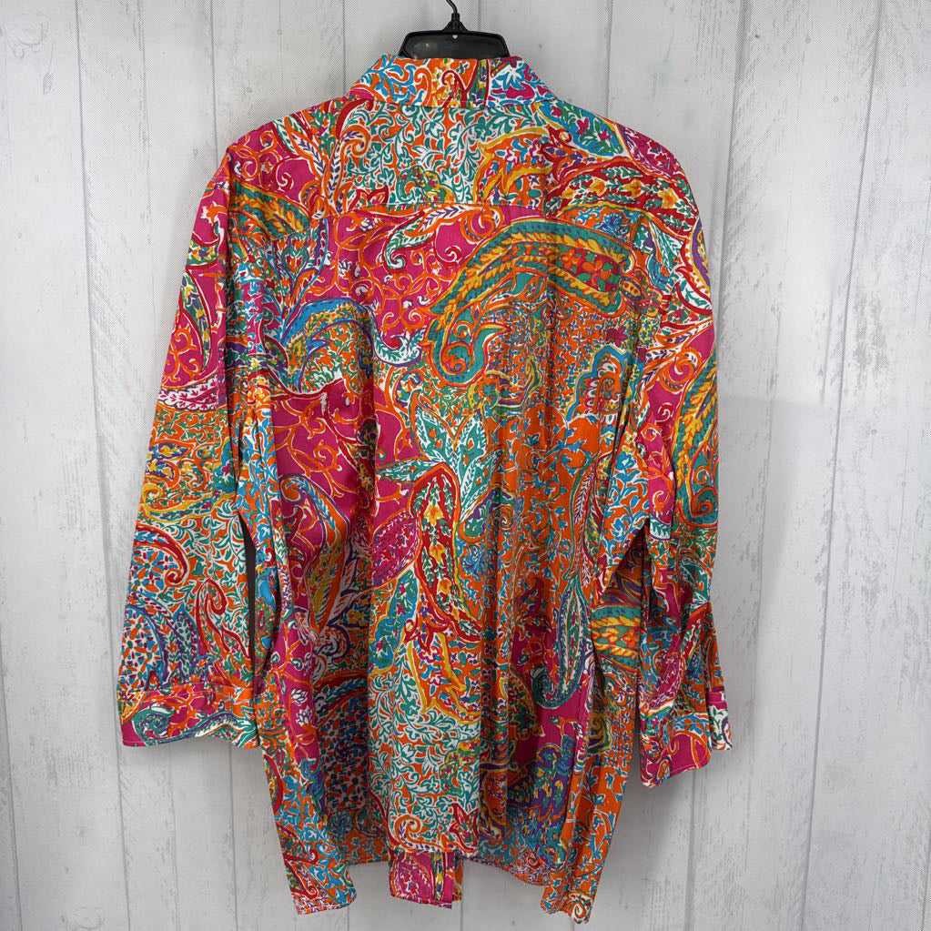 R95 3x l/s paisley print button shirt