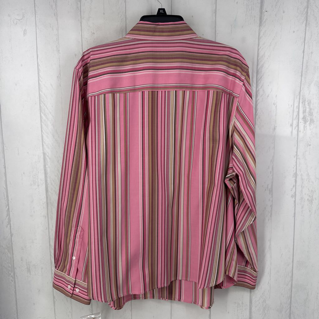 R75 3x l/s stripe button shirt