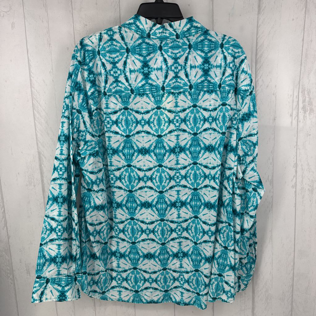 R64 3x l/s tie-dye button shirt