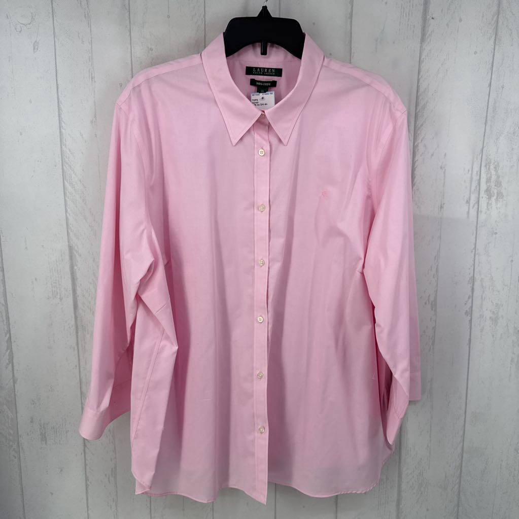 R75 3x 3/4 slv button shirt