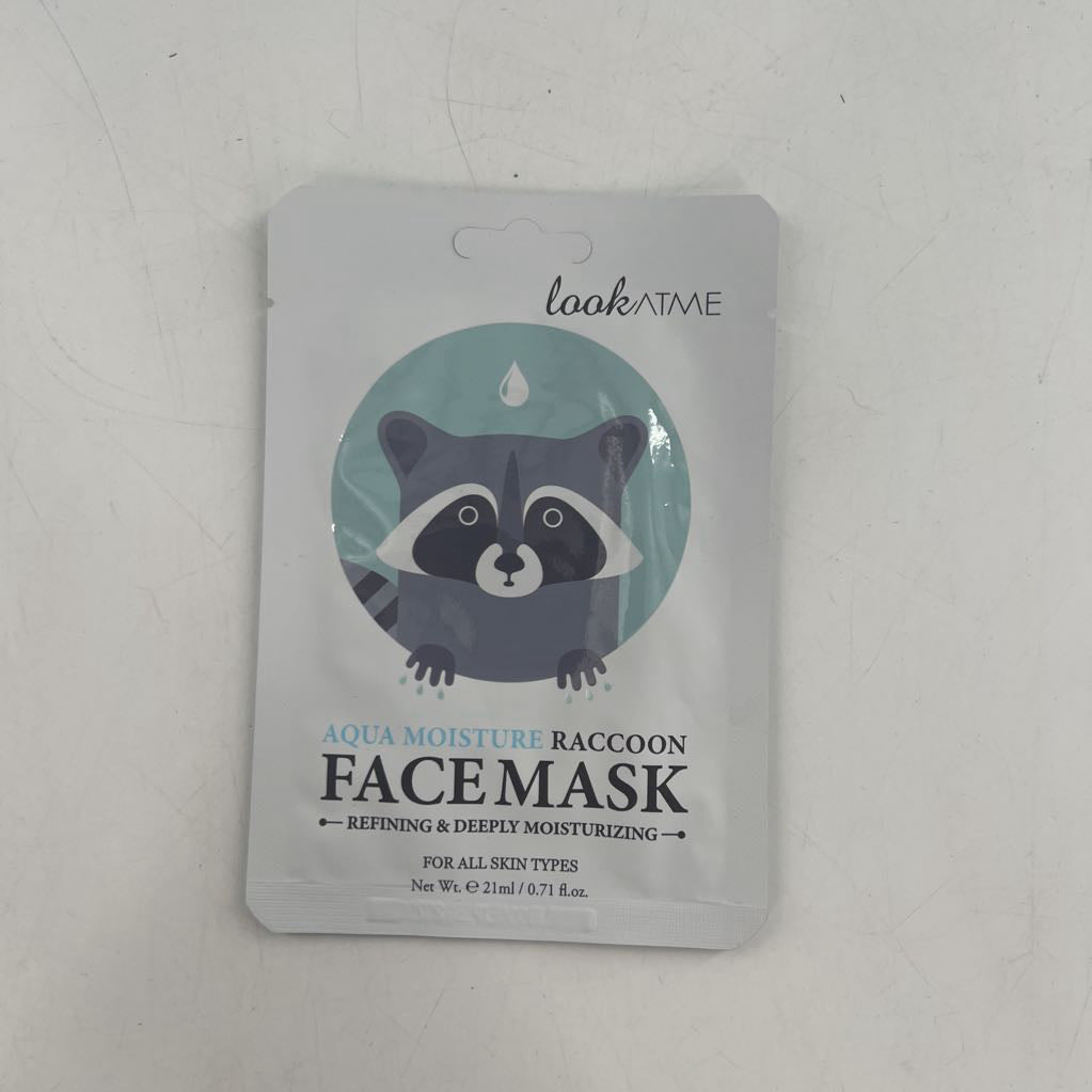 face mask-aqua moisture raccoon