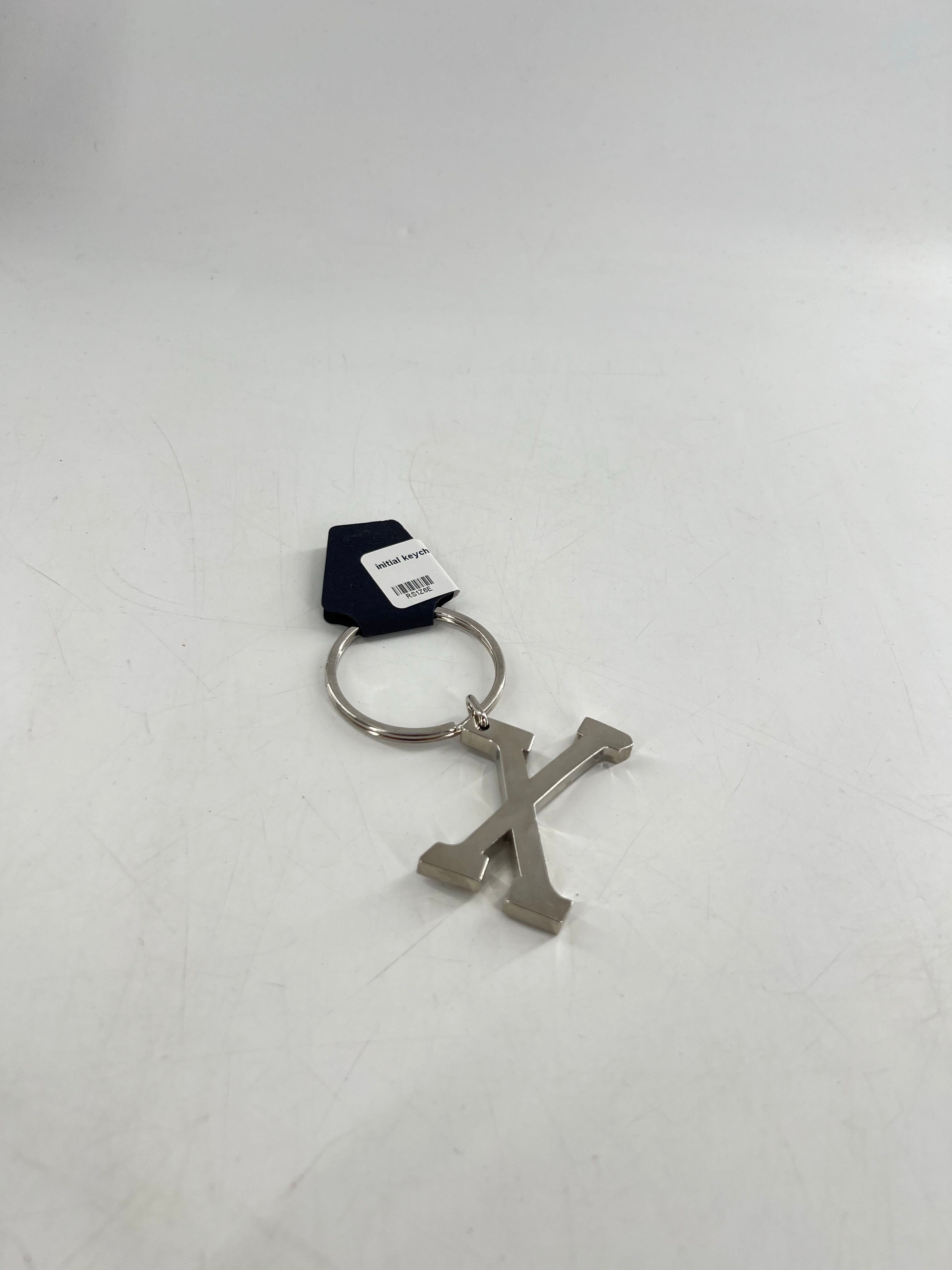 initial keychain-X