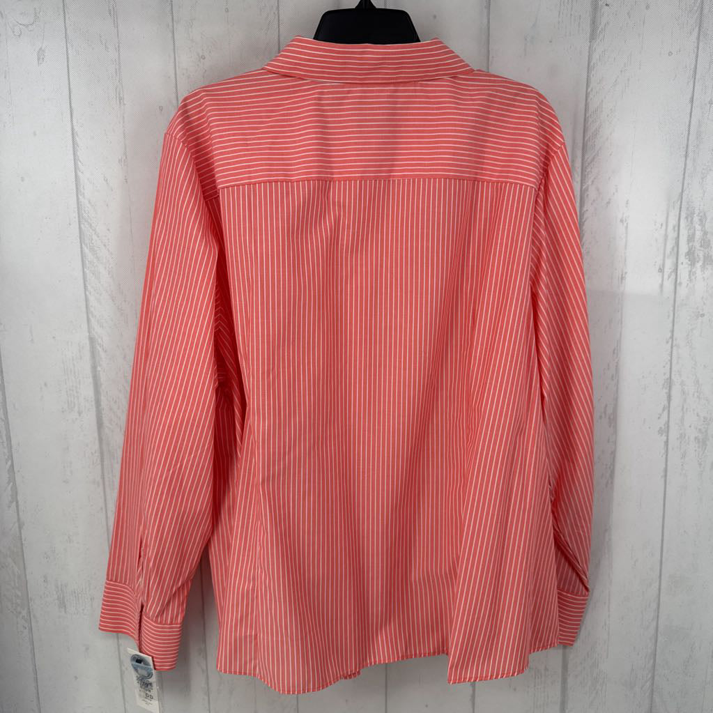 R54 3x l/s stripe button shirt