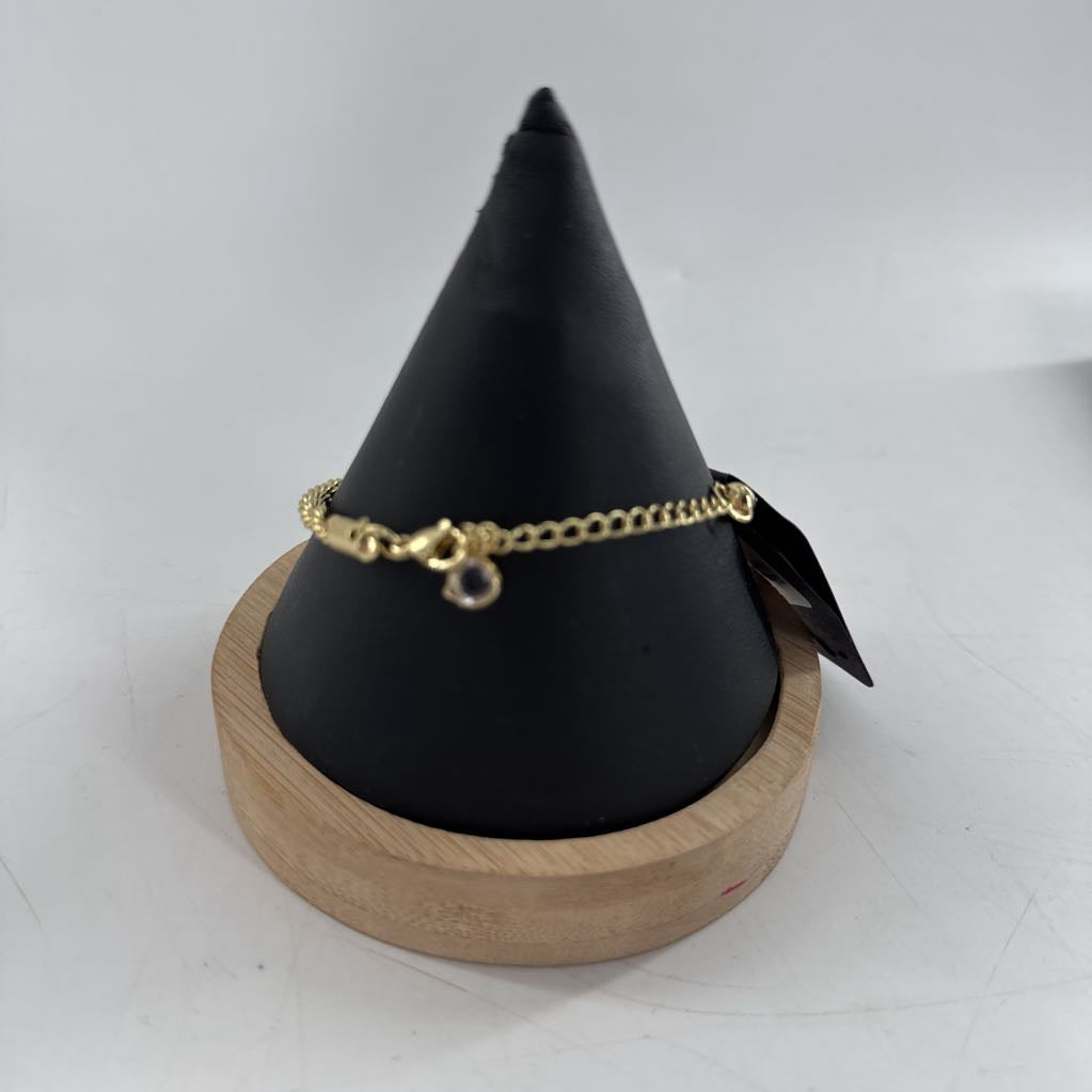 gold tone twist bracelet
