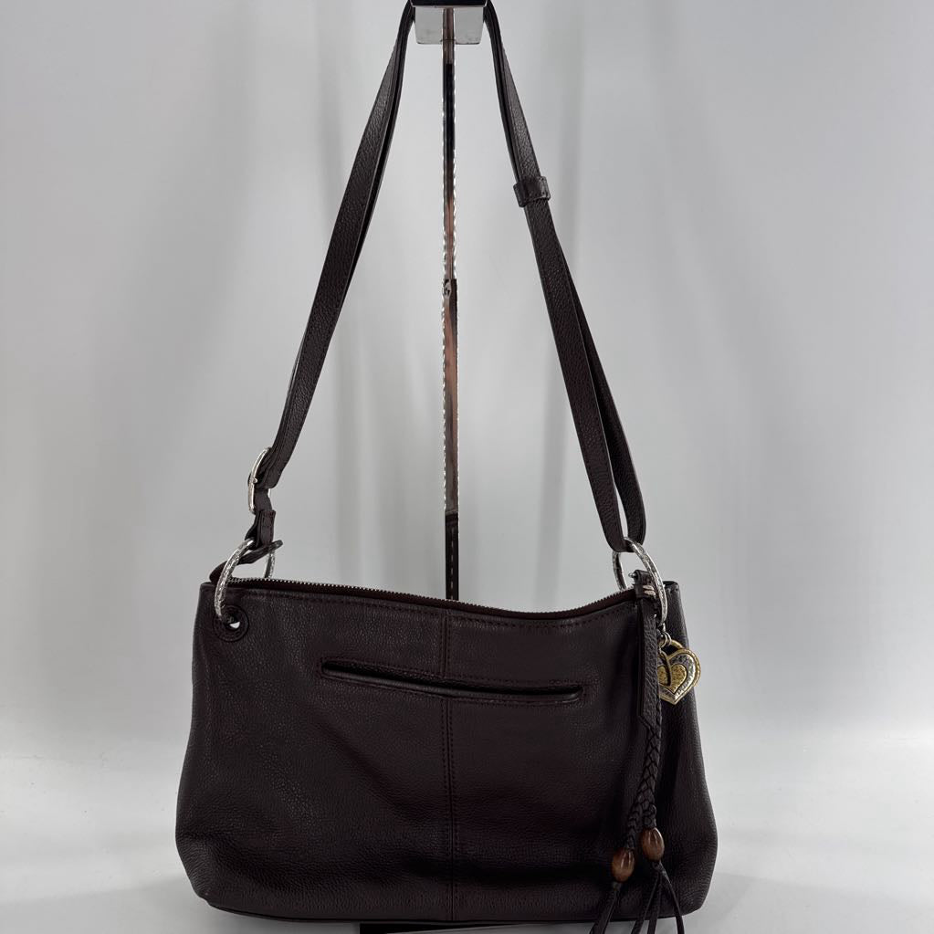 stitched leather crossbody