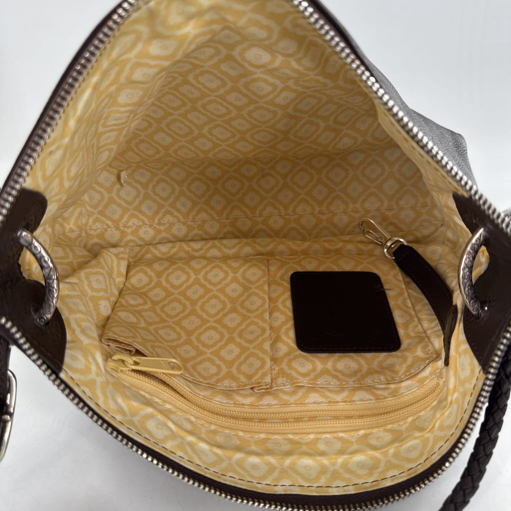 stitched leather crossbody