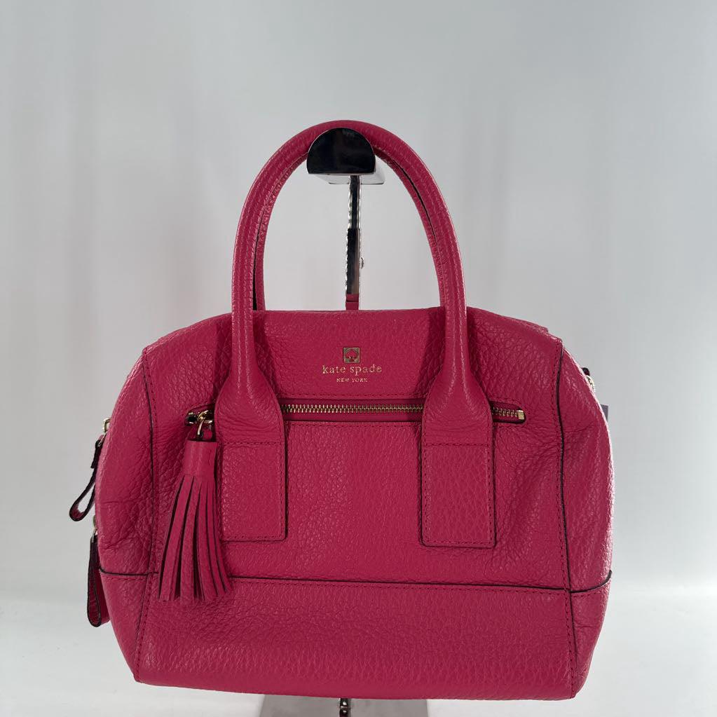 pebbled leather satchel