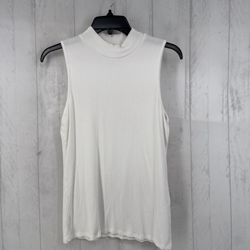 M mock neck ribbed tank