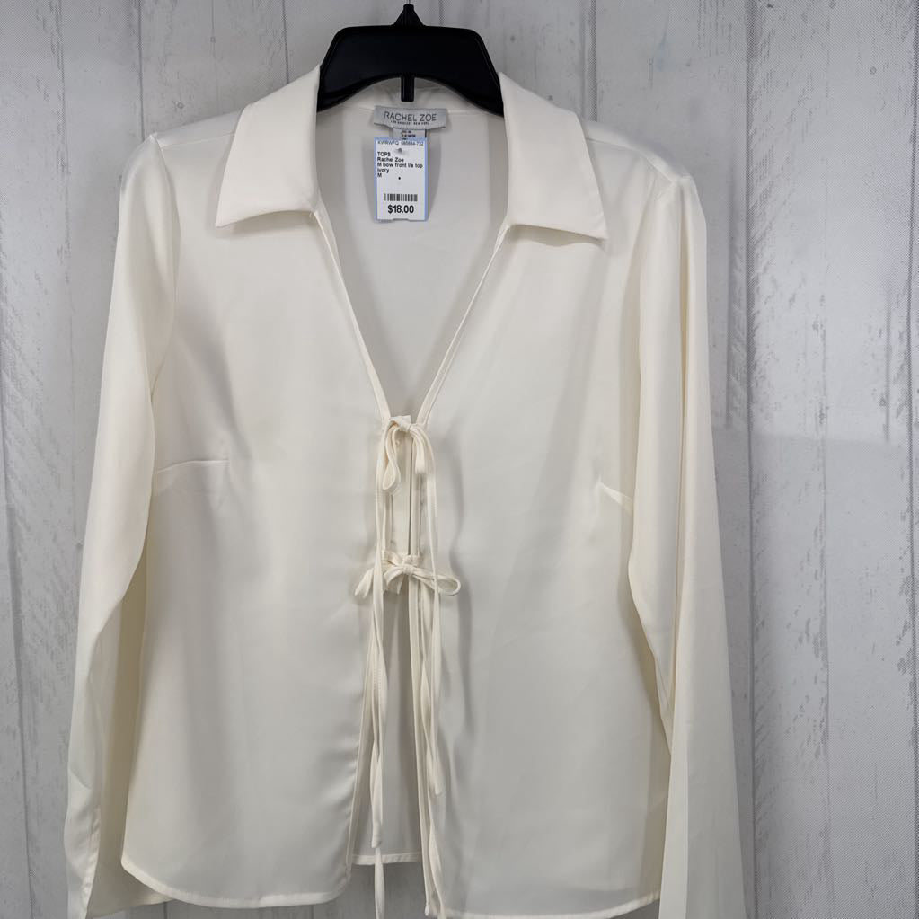 M bow front l/s top