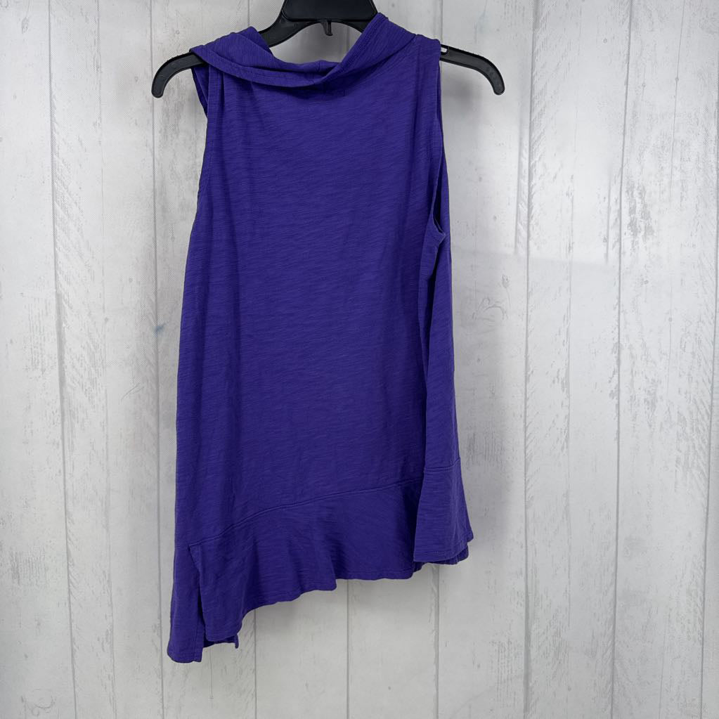 S cowl neck asymetrical tank