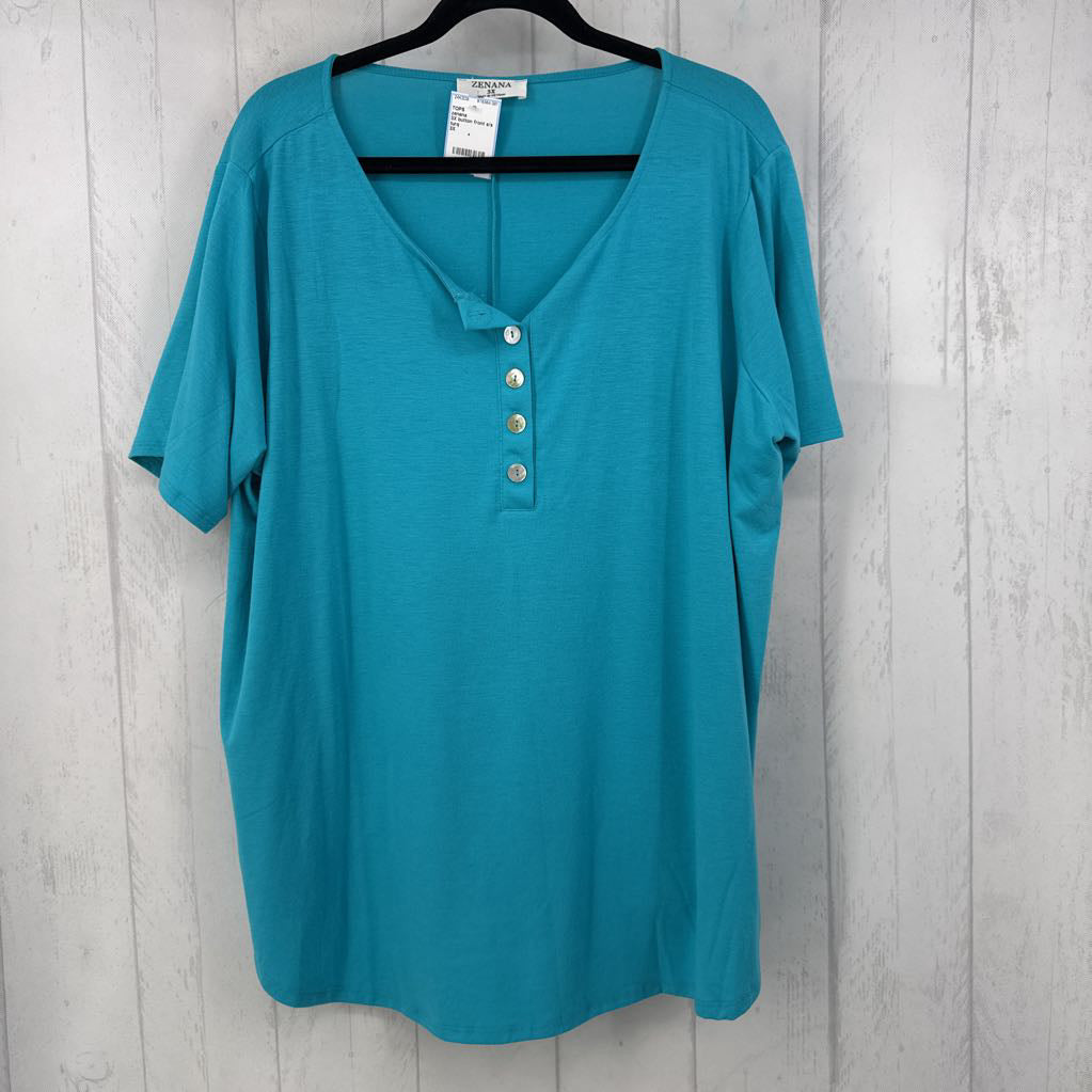 3X button front s/s top