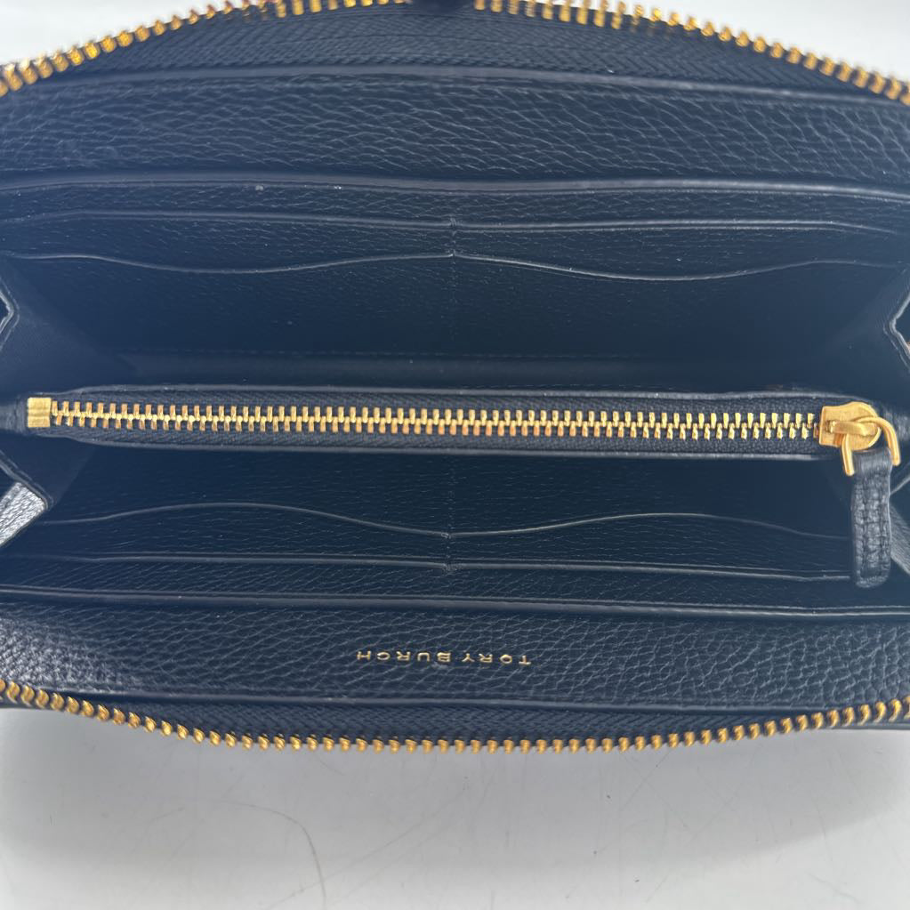 pebbled zip around wallet