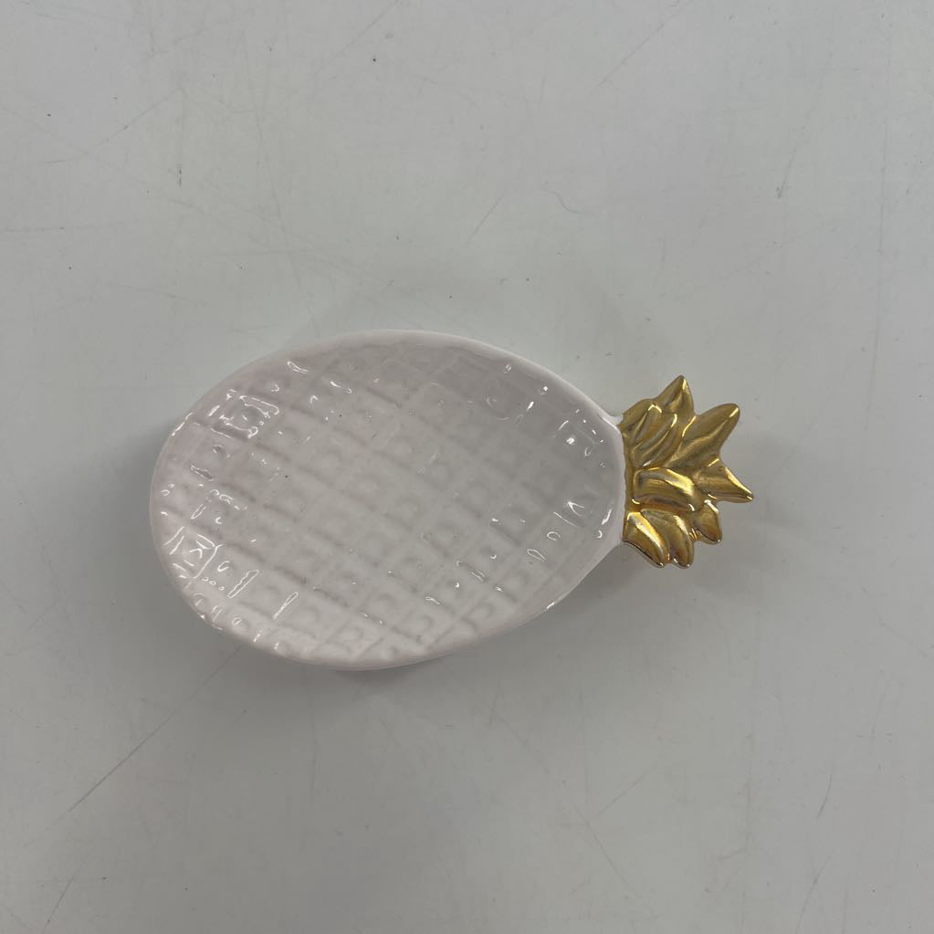 pineapple ceramic trinket dish