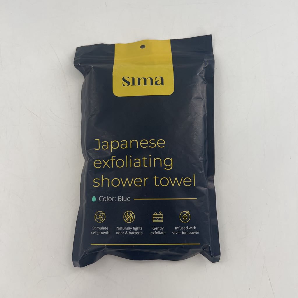 exfoliating shower towel