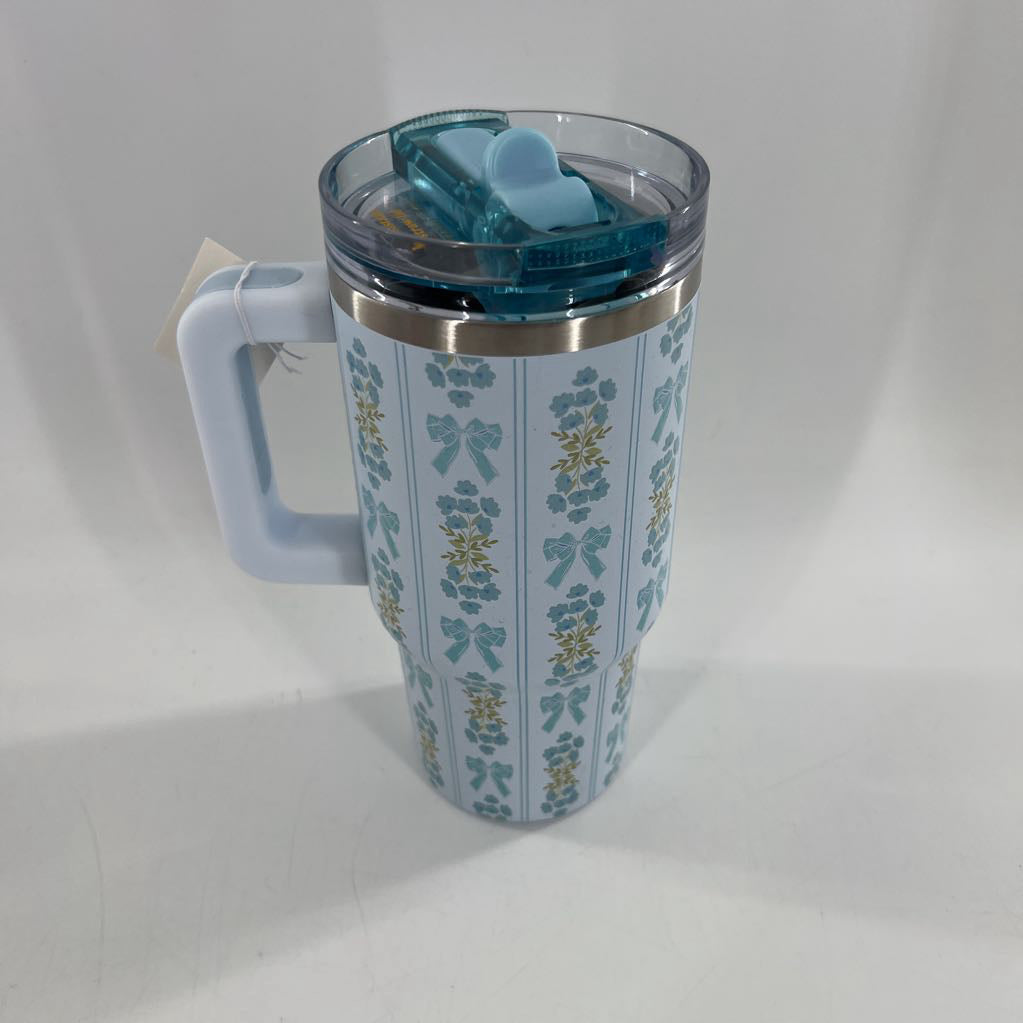 20oz tumbler-blue floral