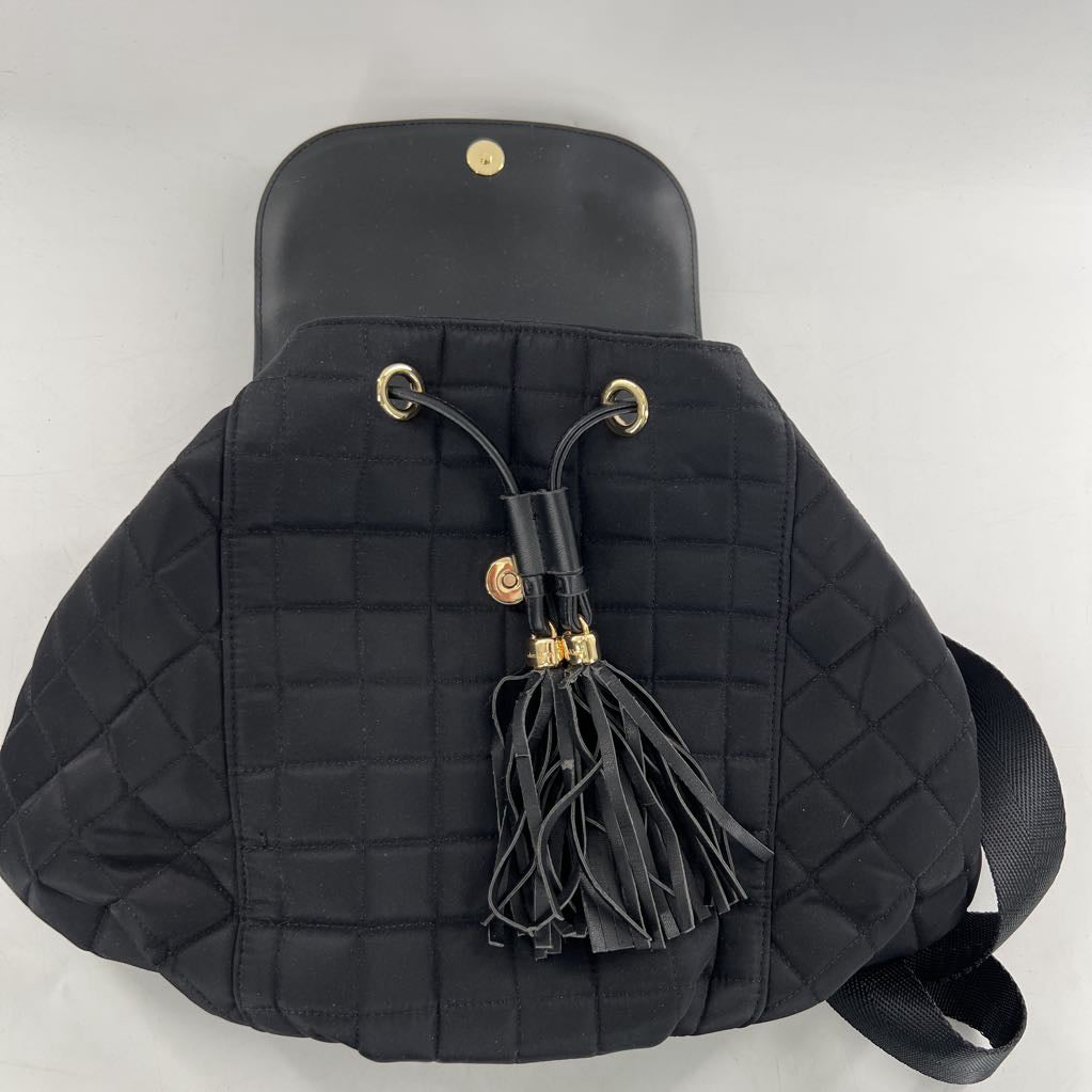 quilted tassel backpack