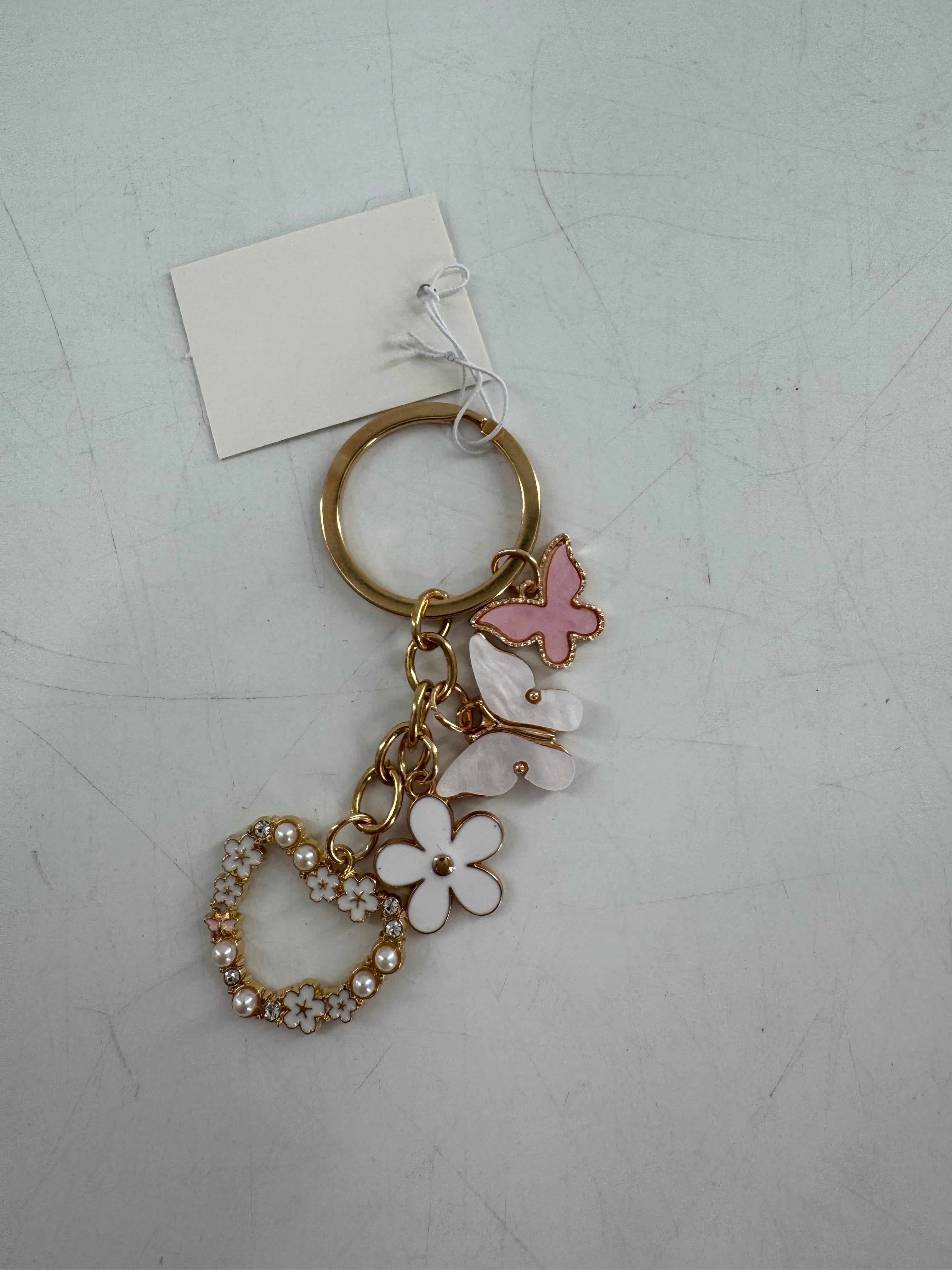 floral & butterfly keychain
