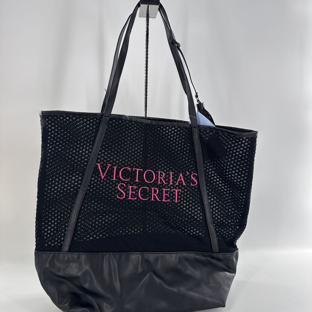 mesh tassel tote