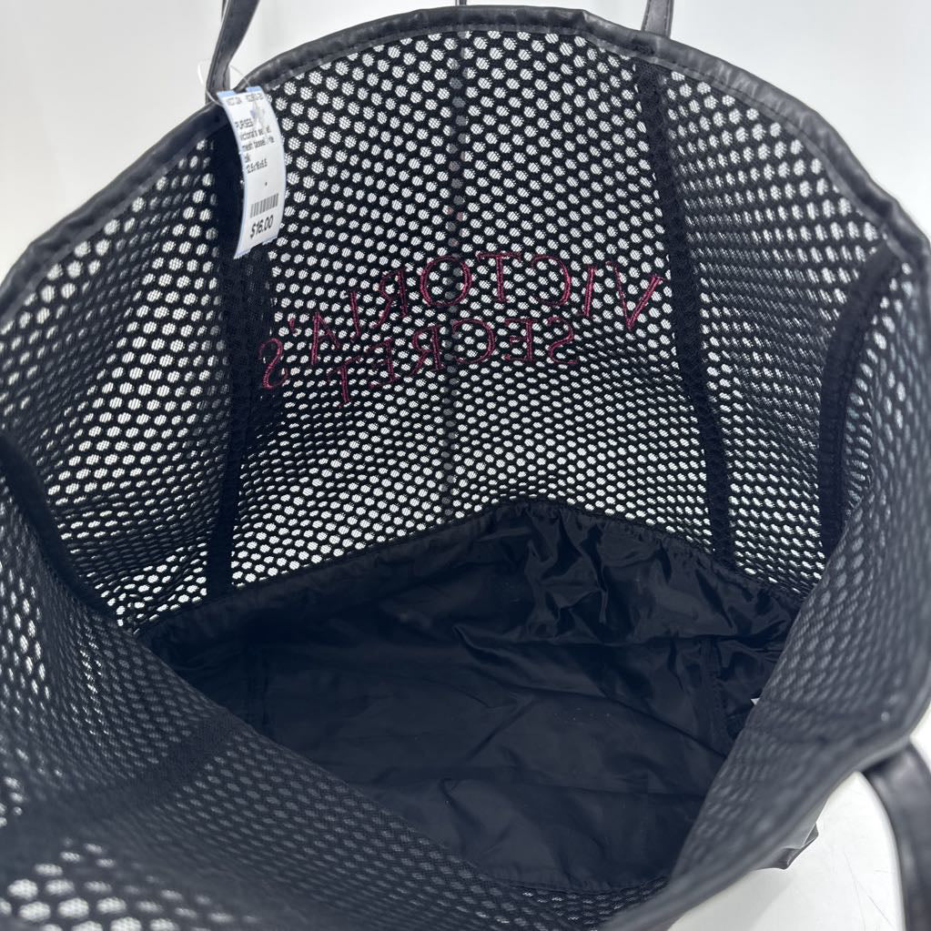 mesh tassel tote